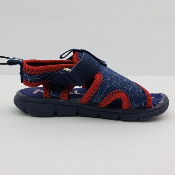 NEW Nautica Diera Baby Boy Size 5 Navy Hammerhead Blue Red Casual Sandals - Picture 2 of 9
